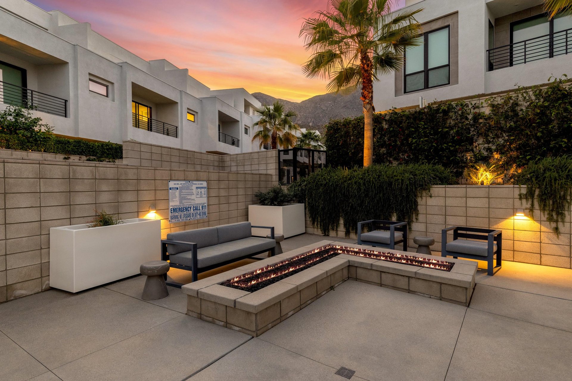 Modern courtyard