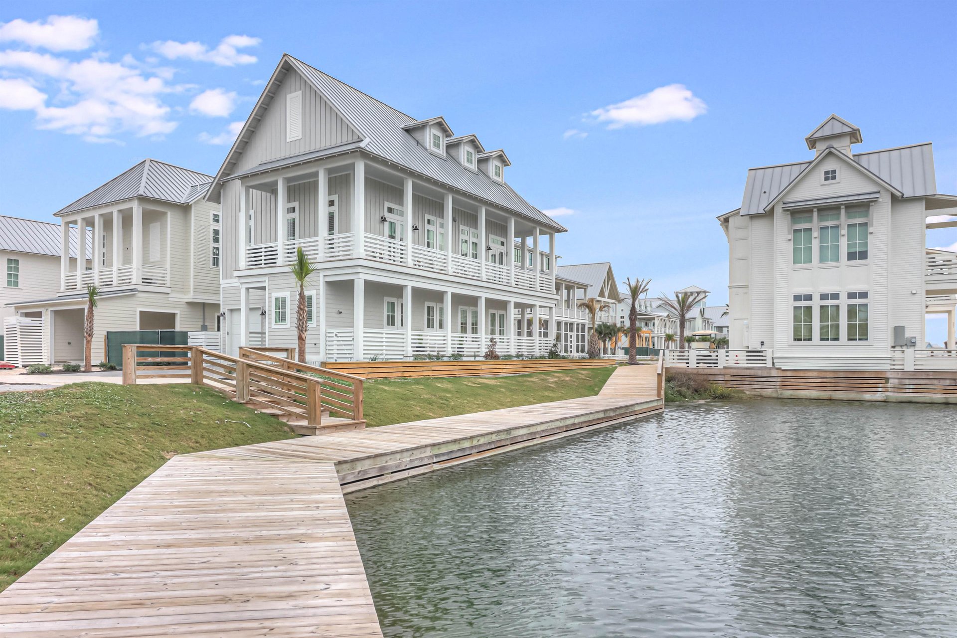 Lake Boardwalk Beside Home
