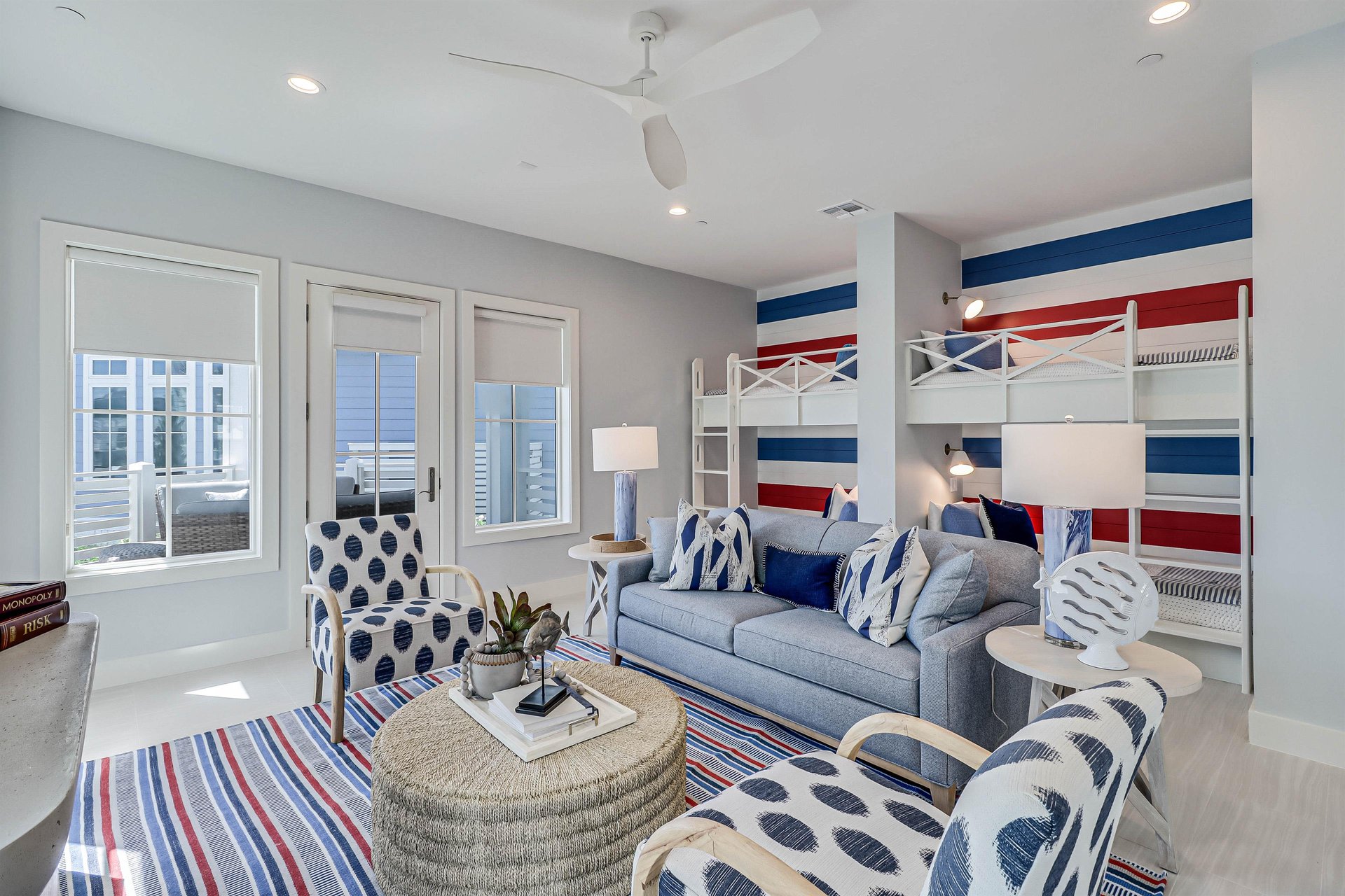 Second Living Room W Twin Bunk Beds, 1st Floor