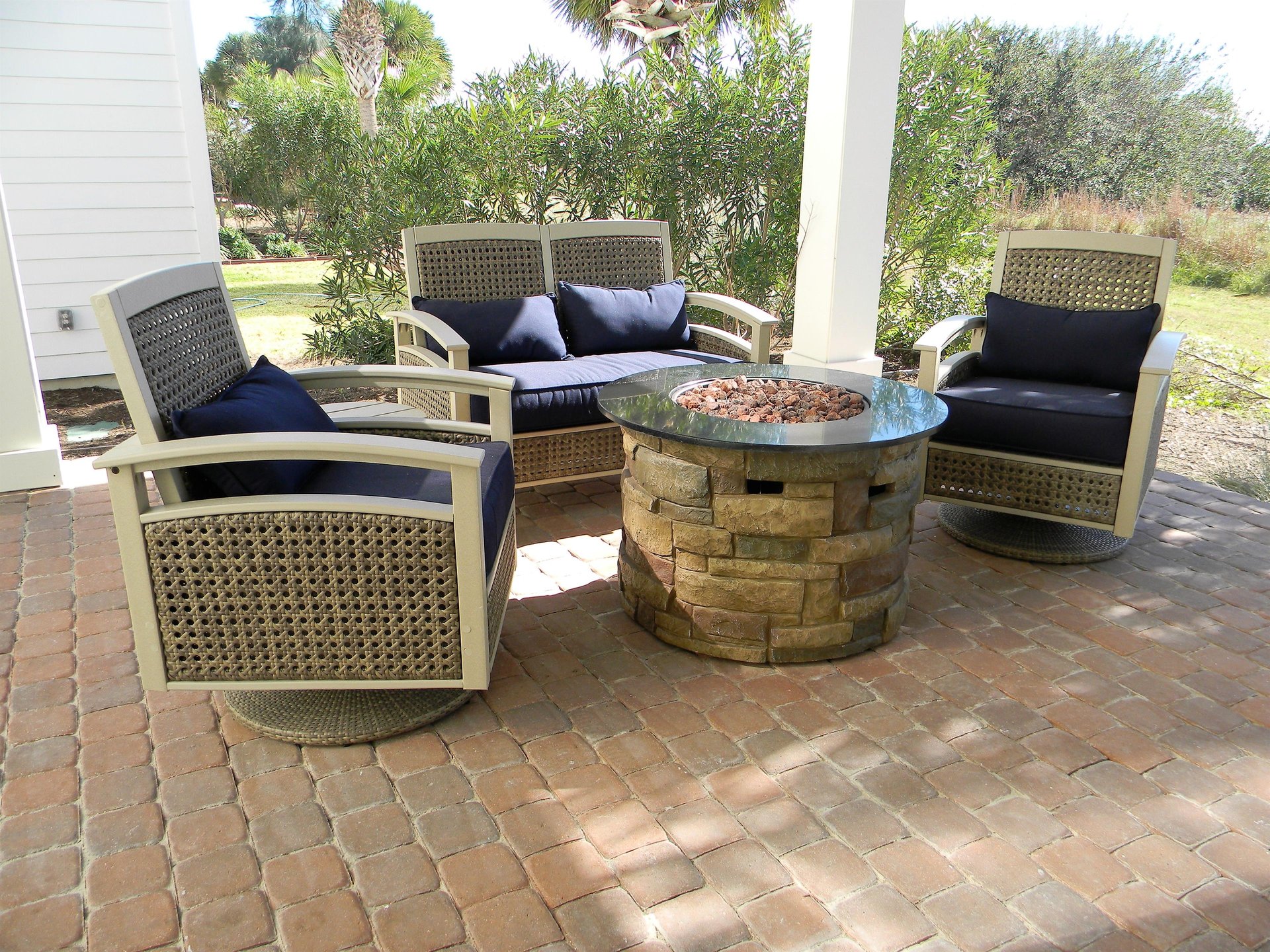 Fire Pit on Patio