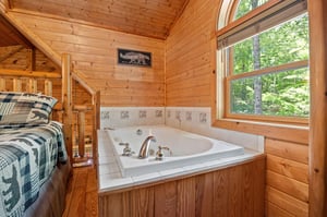 jacuzzi tub in bedroom