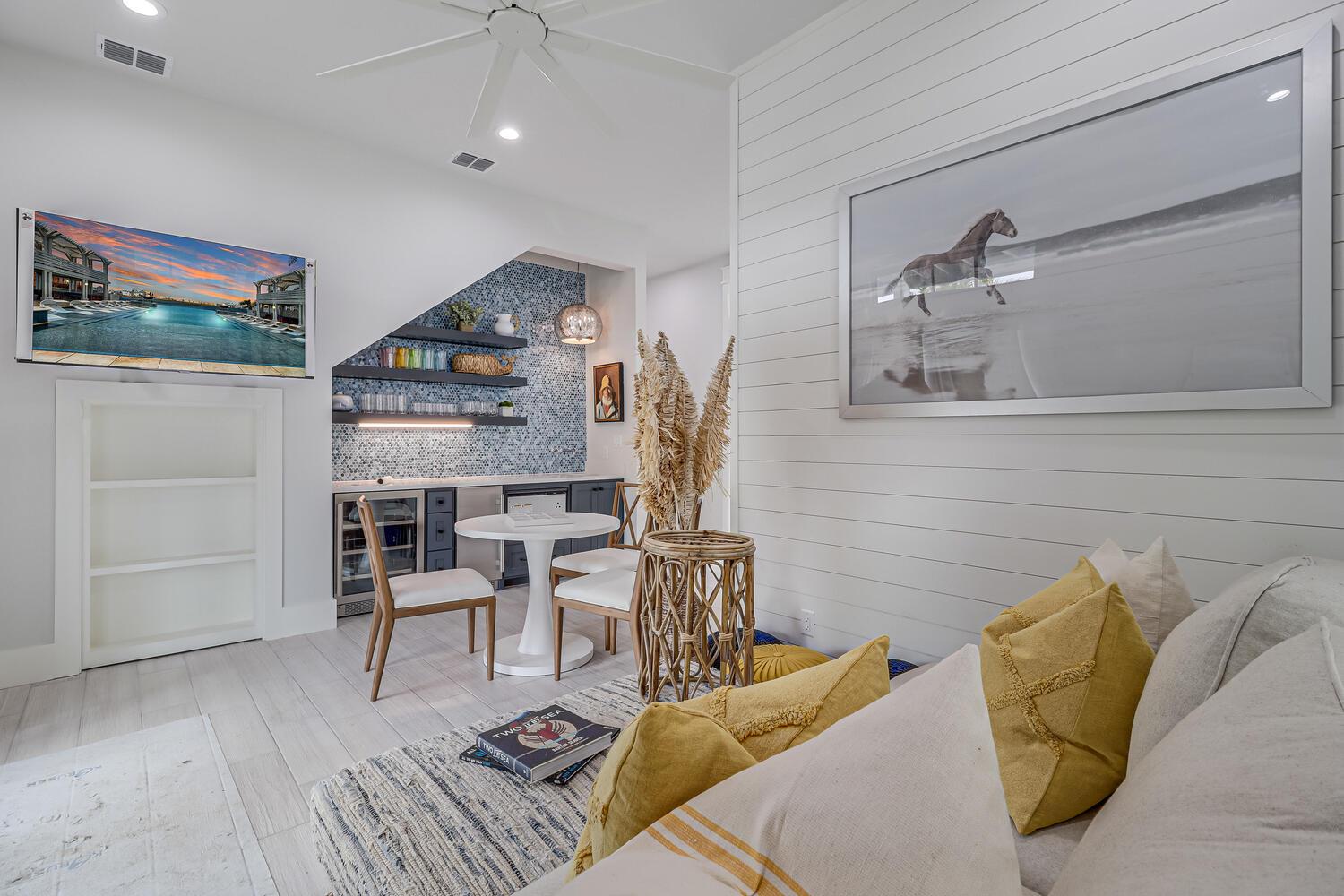 1st Floor Seating Area with Wet Bar