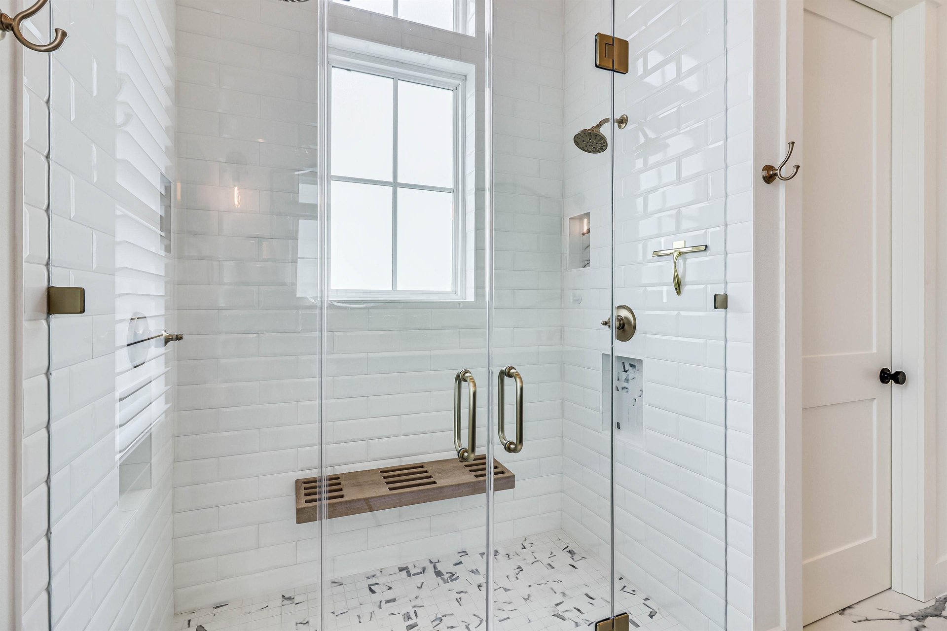 Primary King Shower with Bench, 2nd Floor