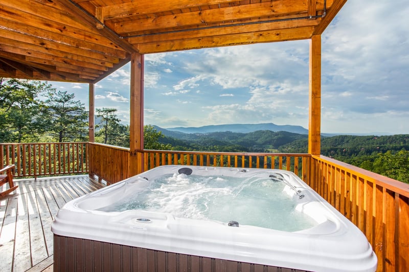 Hot Tub with Mountain View