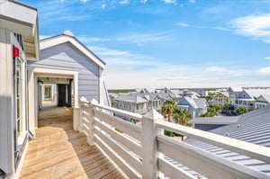 Second floor rear balcony view