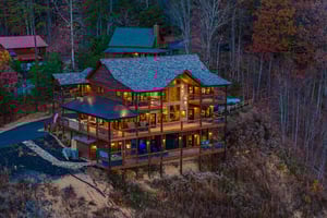 Night time Rear Exterior View