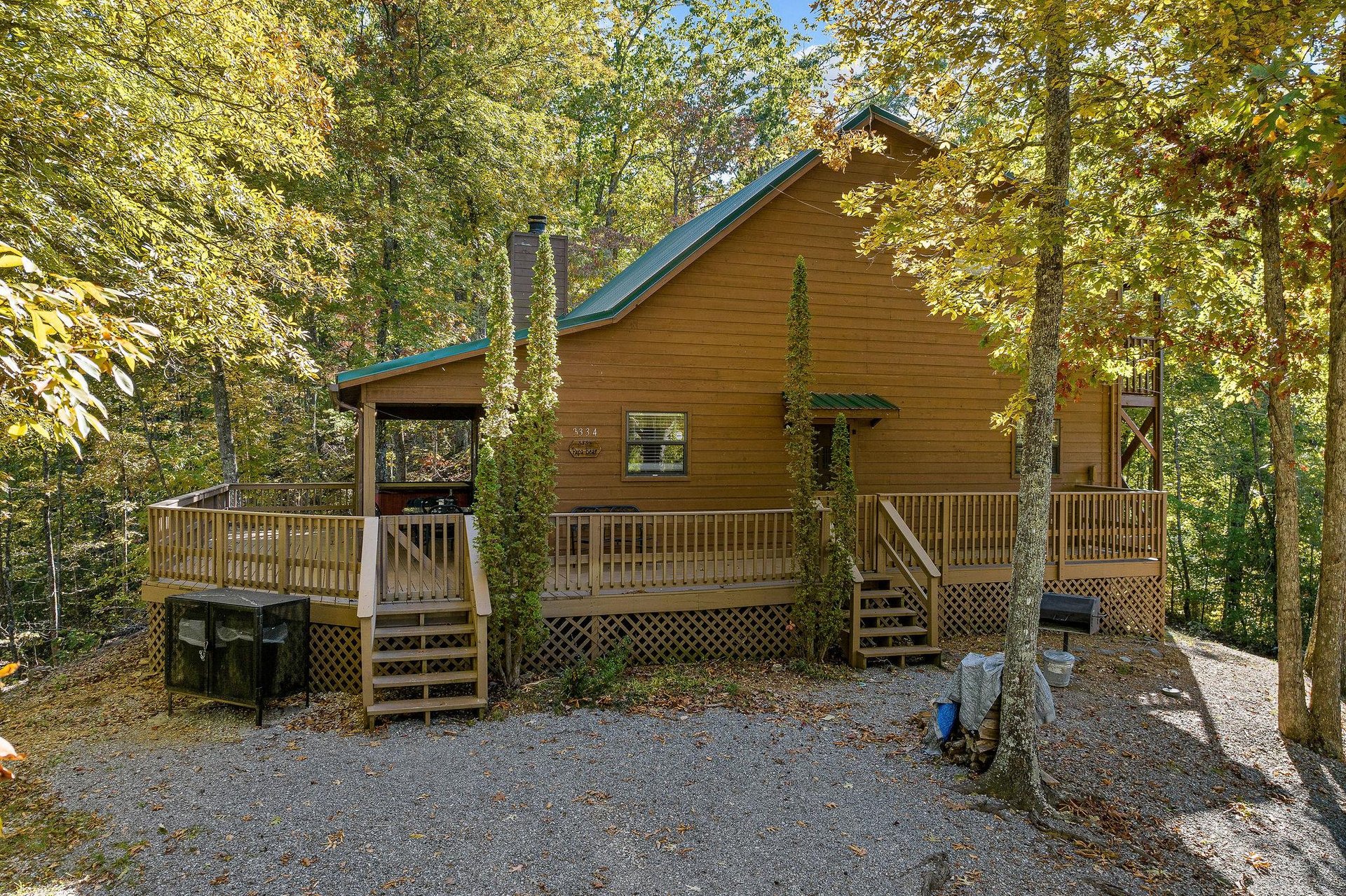 Side of Papa Bear Cabin