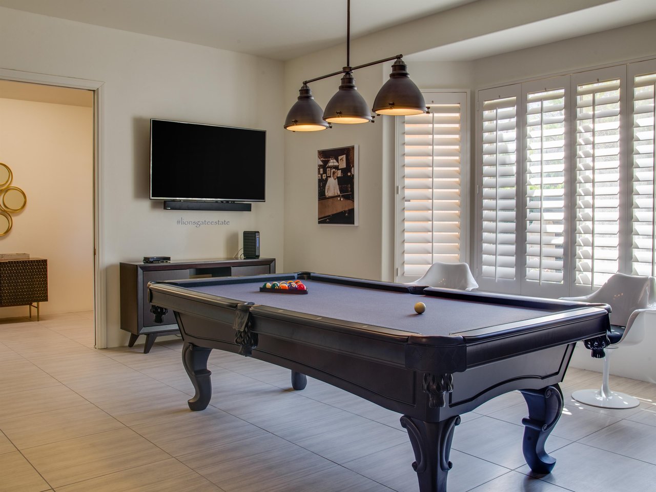 Challenge your friends to a game of pool