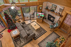 Overhead Living Room View