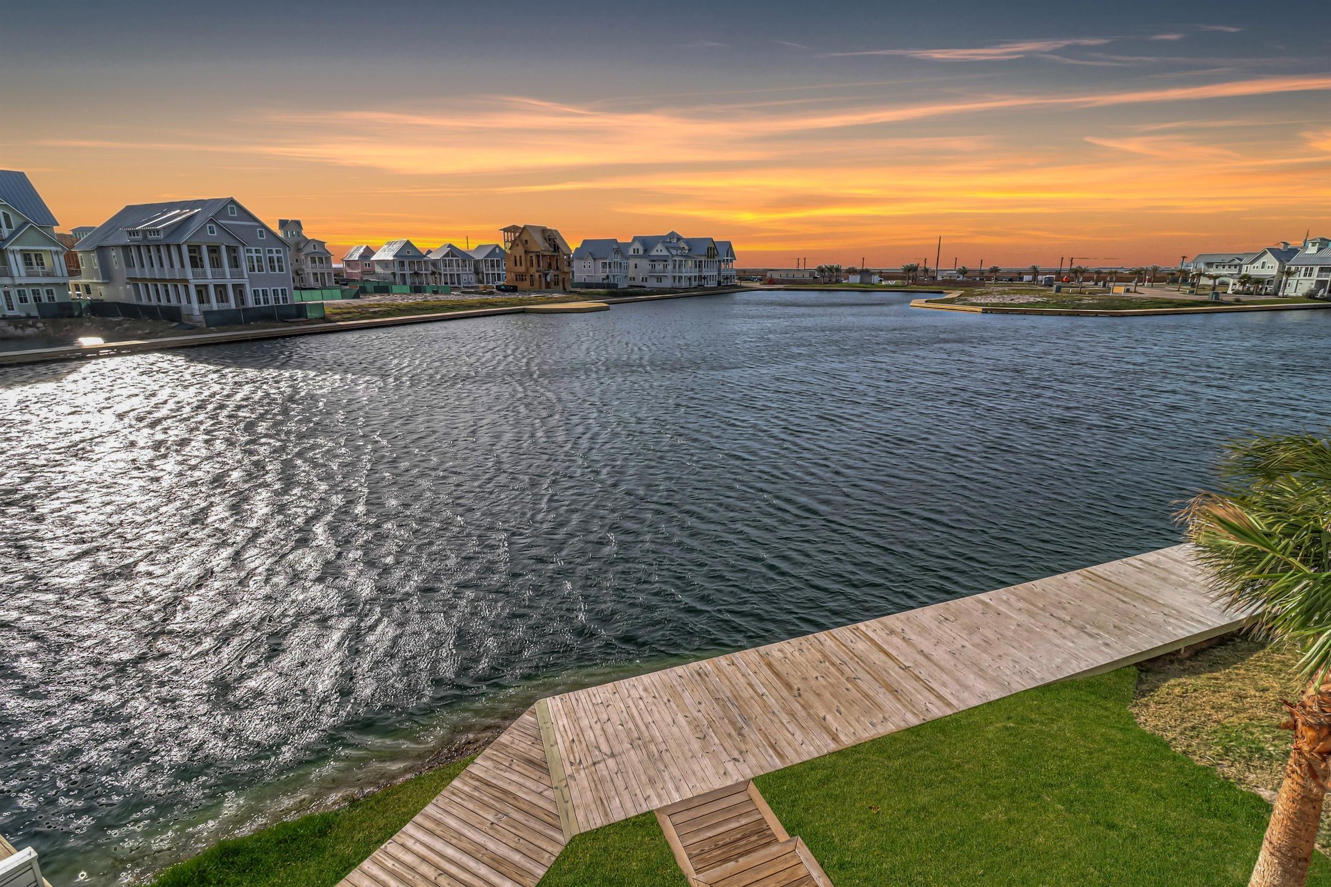 Living Area Deck, Views of Lakeside Boardwalk