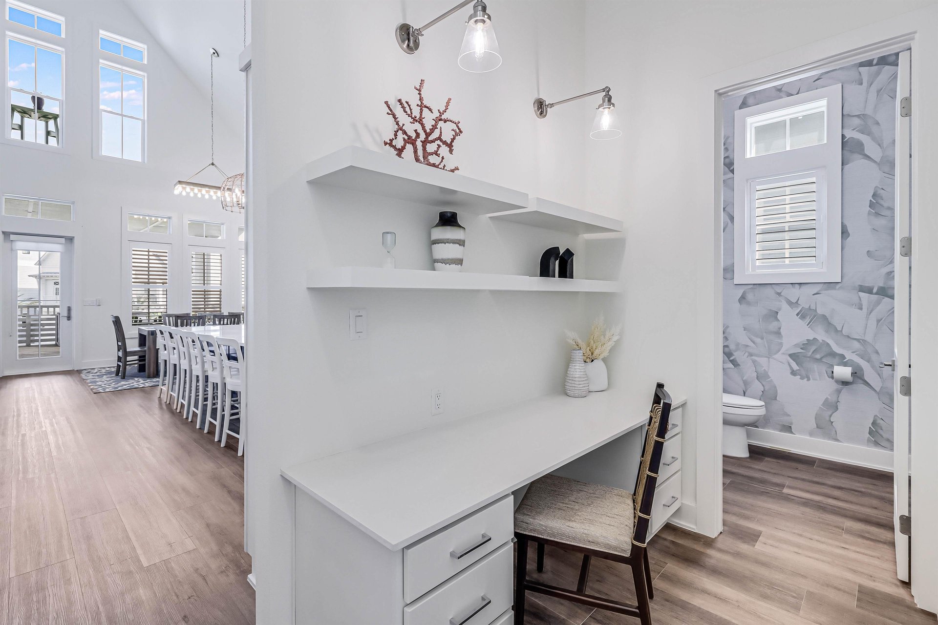 Desk Hallway  Powder Room, 2nd Floor