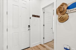 Entryway and door to bunk room,1st Floor
