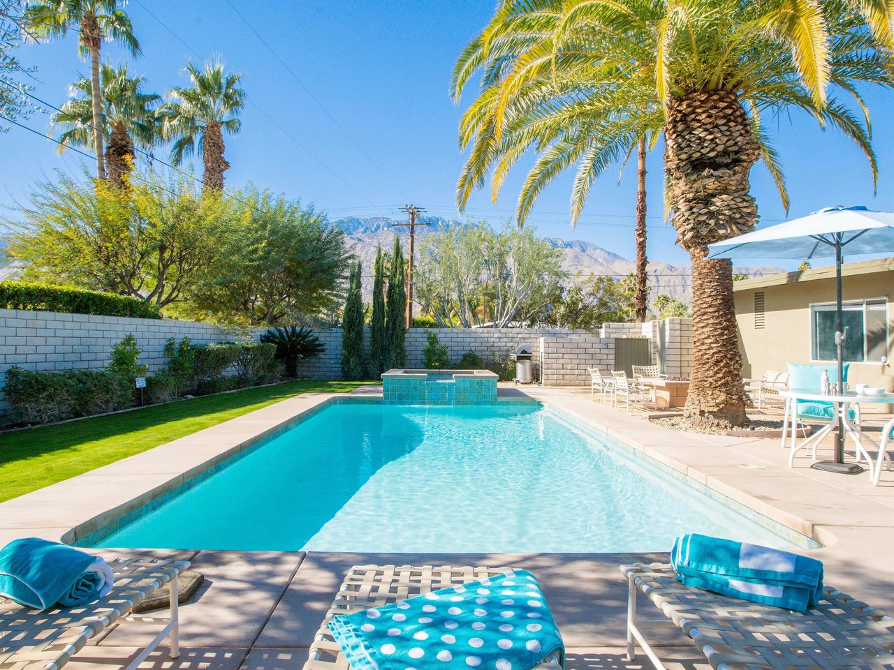 Dive into the pool at any time of the day or night