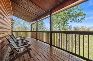 Back upper level porch