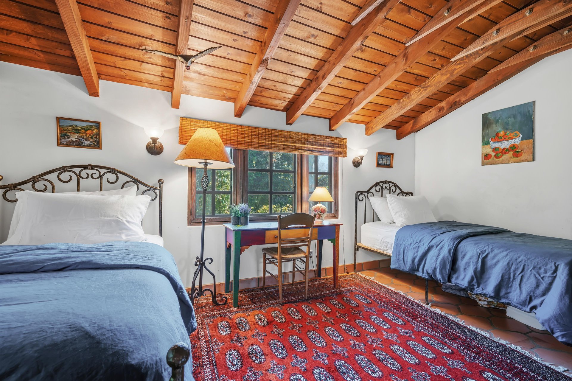 Two twin beds.