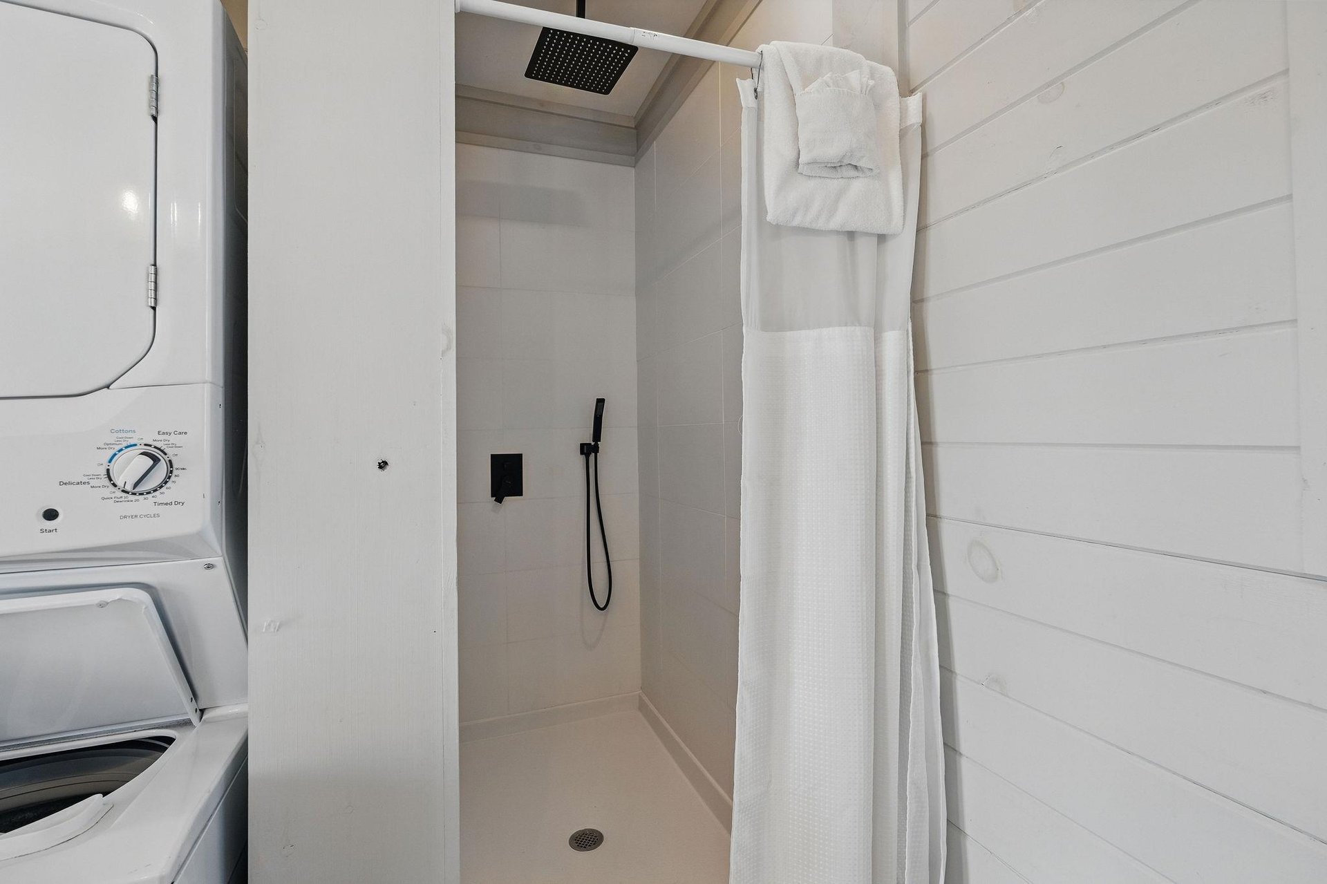walk in rainfall shower