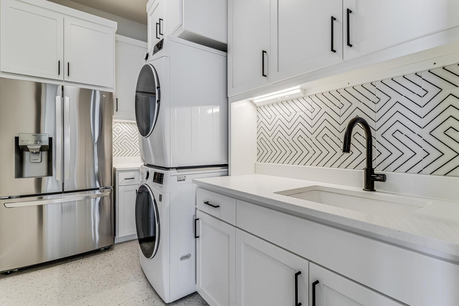 1st Floor Mud Room with Full Sized Fridge