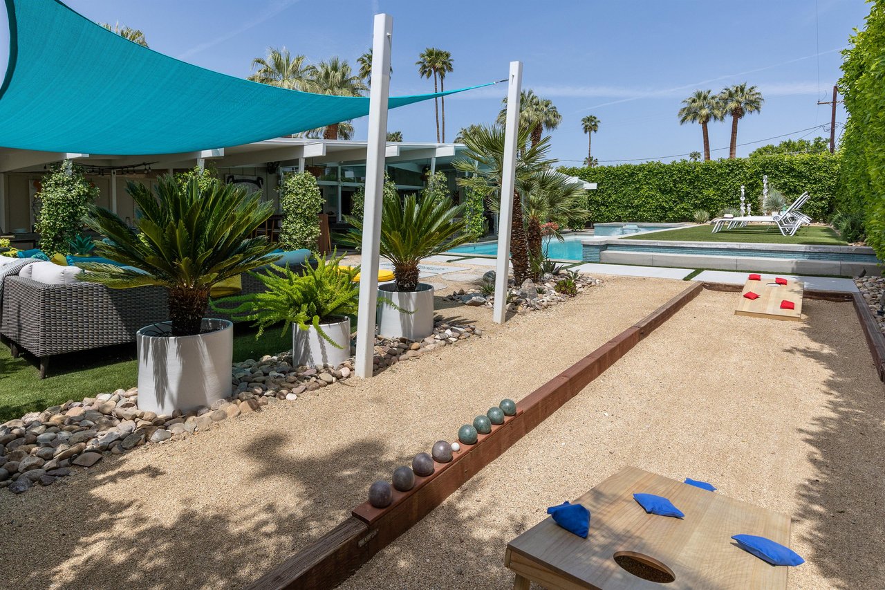 Play a game of bocce ball or cornhole