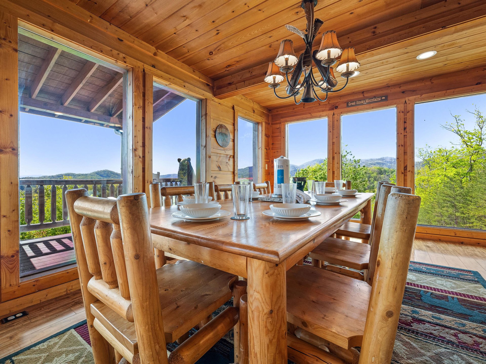 Dining table and chairs