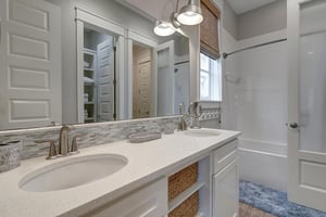 Shared Bathroom, King Bedroom  Bunk Room, 1st Floor