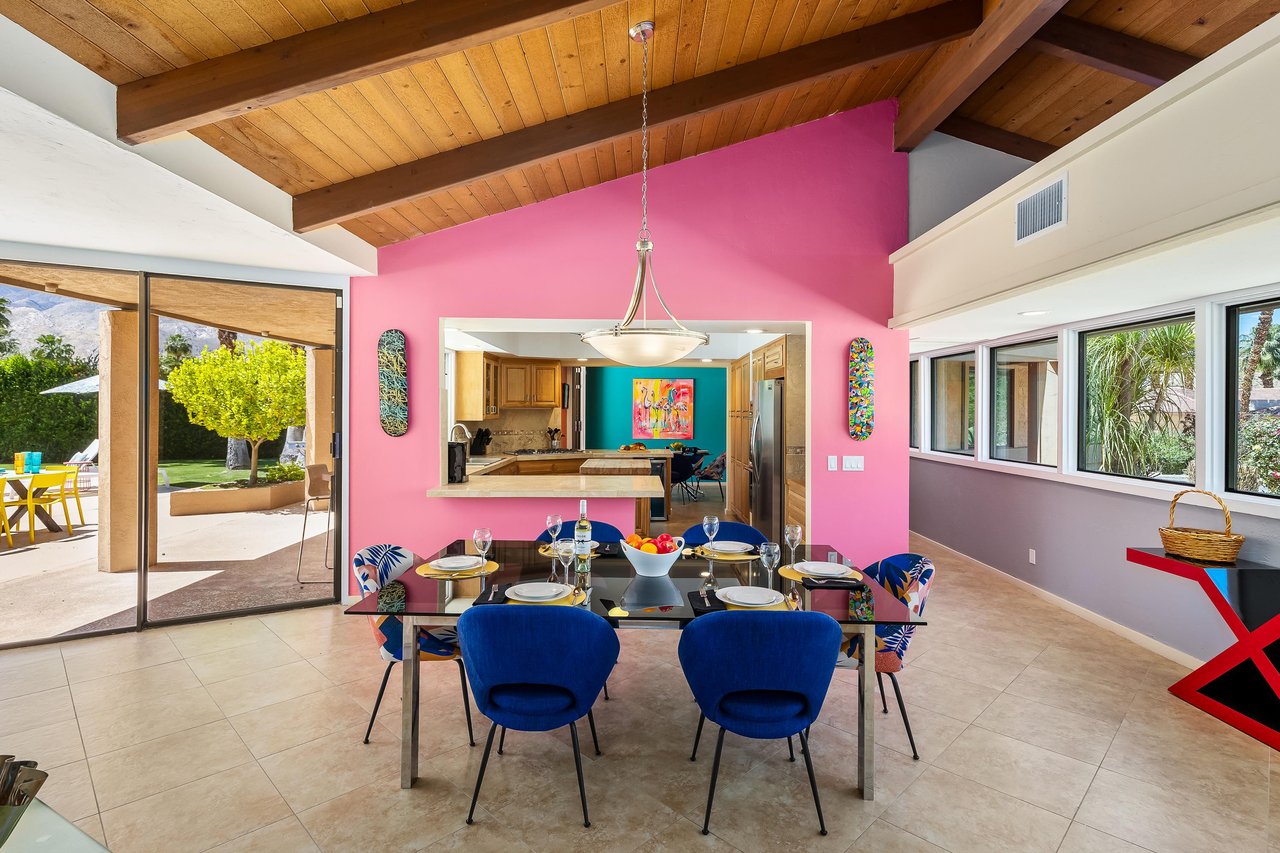 Indoor dining for six