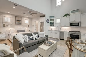 1st Floor, Kitchen, Living, and King Bedroom Area