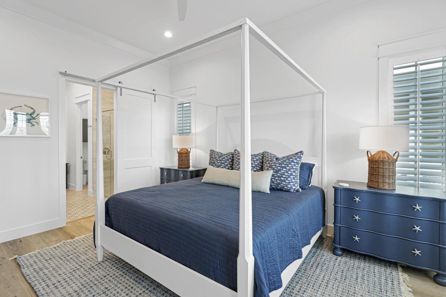 Dark Blue Primary King Suite, 2nd Floor