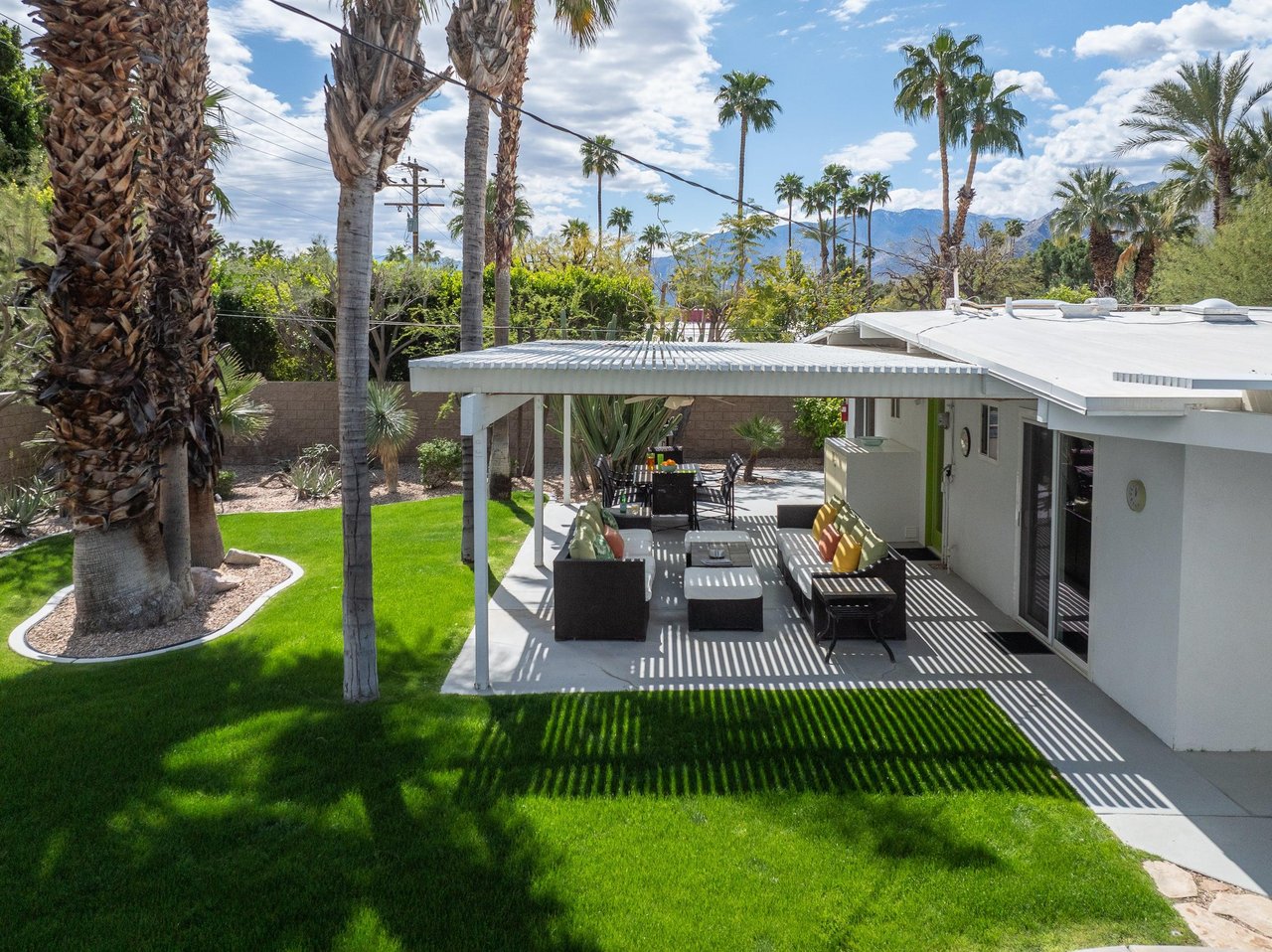 Aerial backyard views