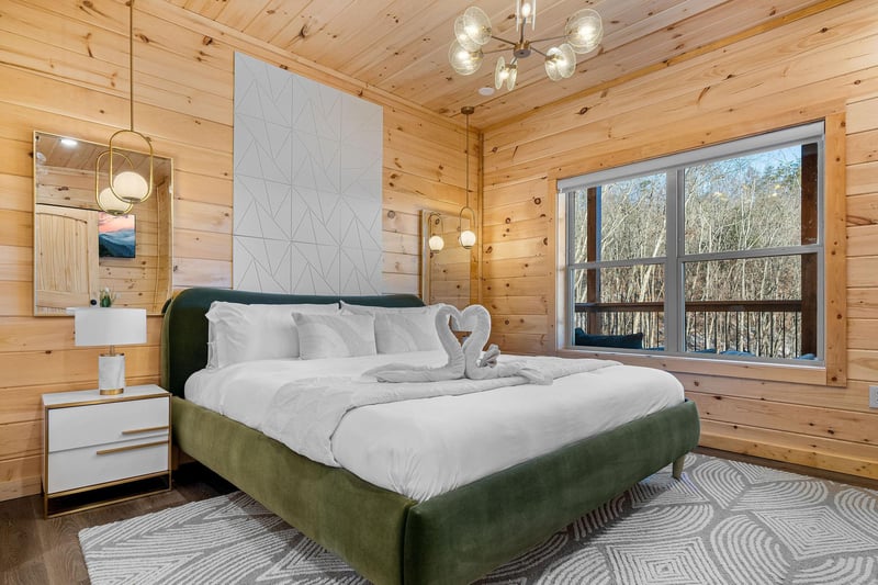 king bed