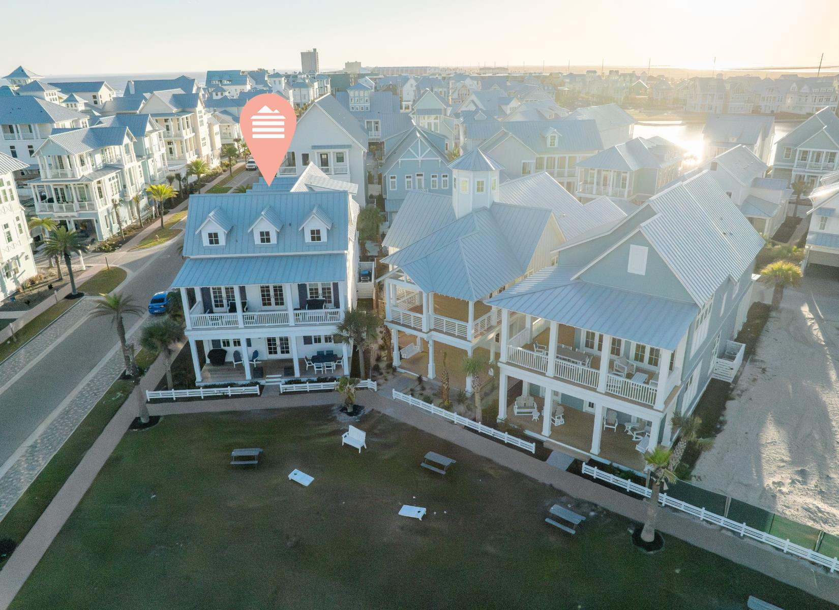 Aerial View, Location