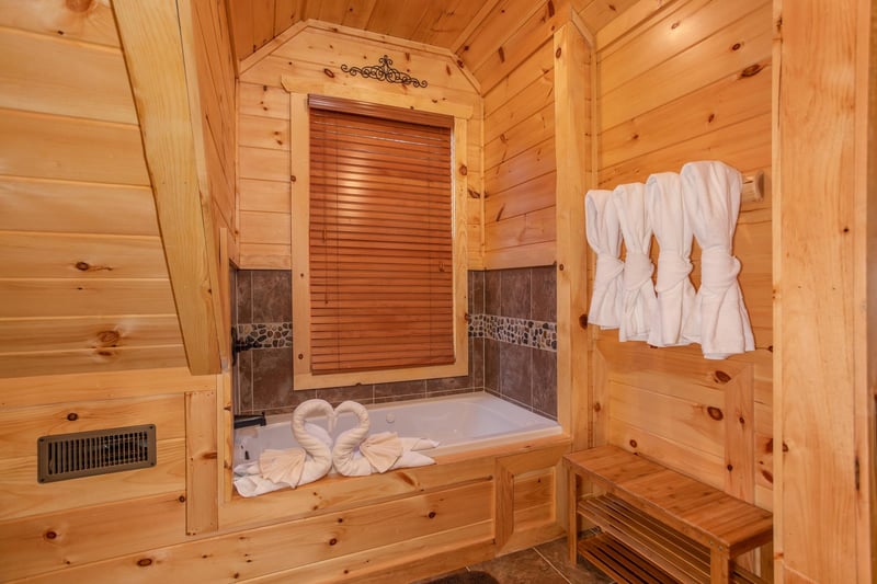 Jacuzzi tub with window