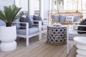 Exterior Seating and Swing, 2nd Floor Rear Balcony