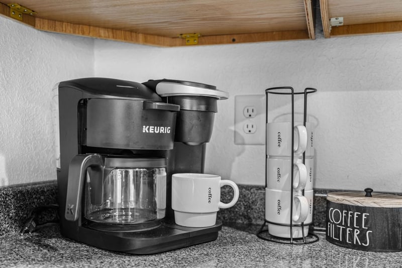 Keurig with mugs