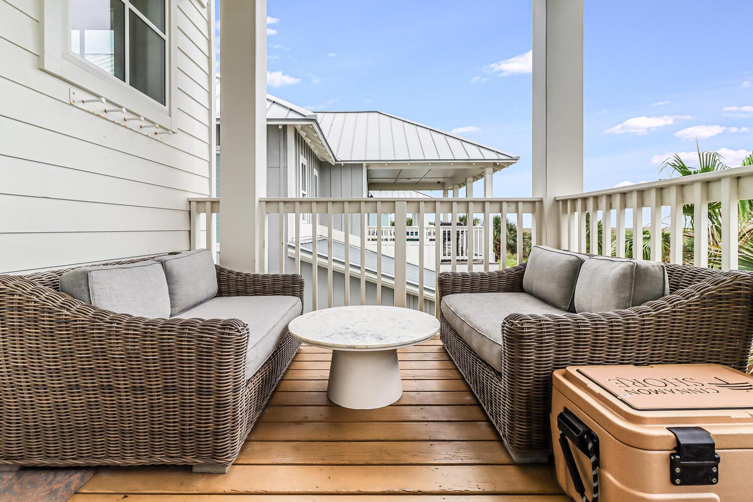 2nd Floor Rear Balcony Lounge Seating