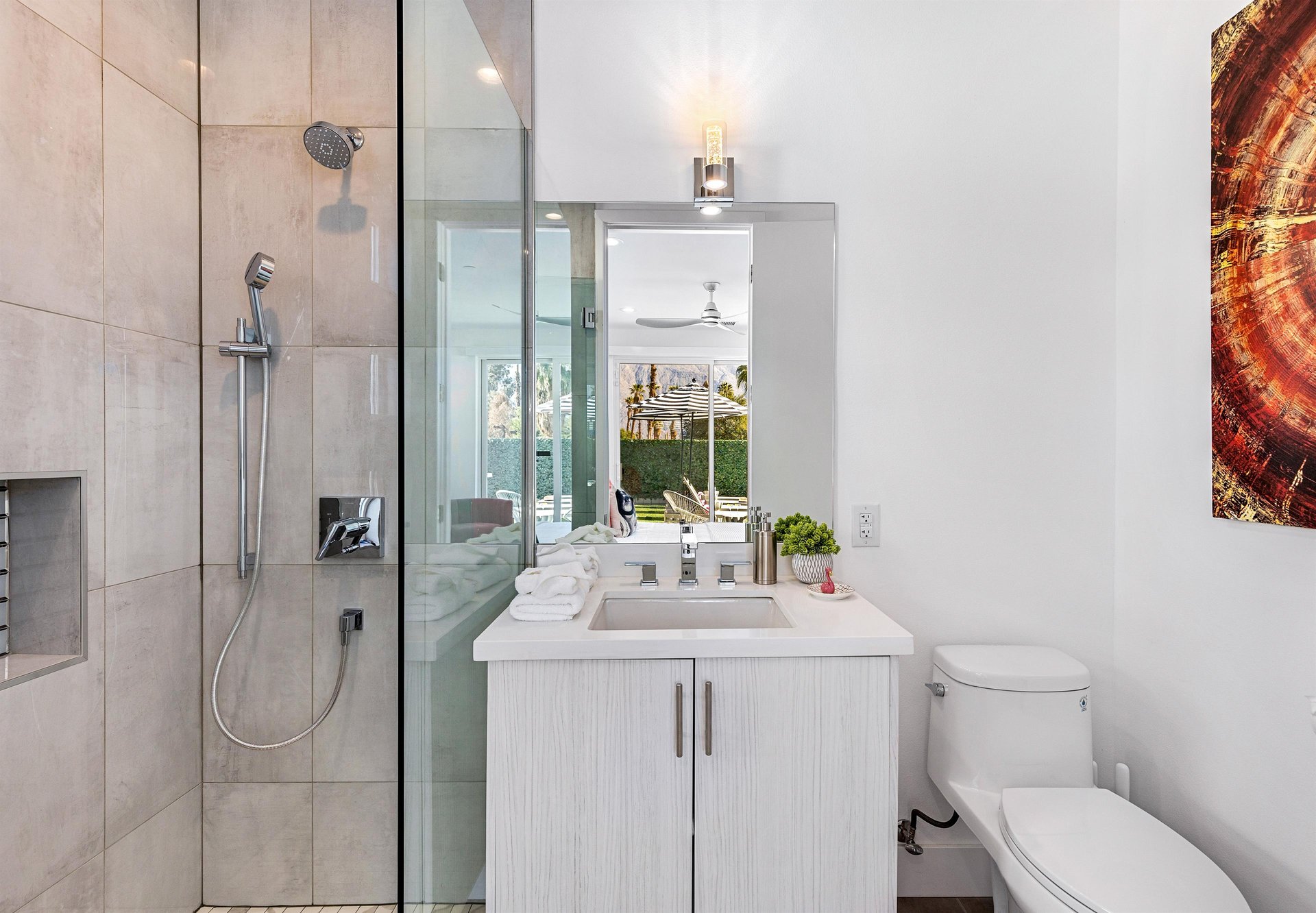 Bright guest bath