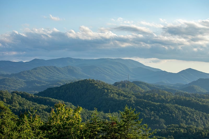 Mountain view at Black Bear Ridge, a 3bedroom cabin rental located in Pigeon Forge