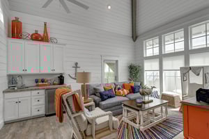 Living Area With Sleeper Sofa  Wet Bar, 3rd Floor