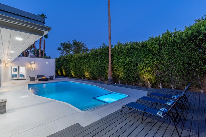 Time for evening dip in the pool