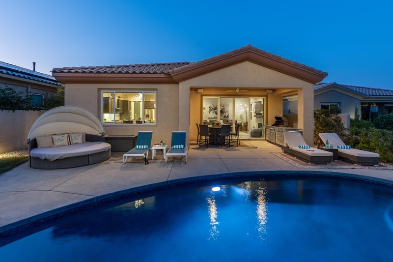 Glistening beautiful pool