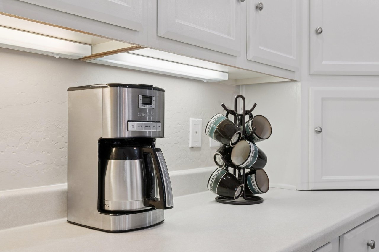 Charming coffee nook for your morning brew
