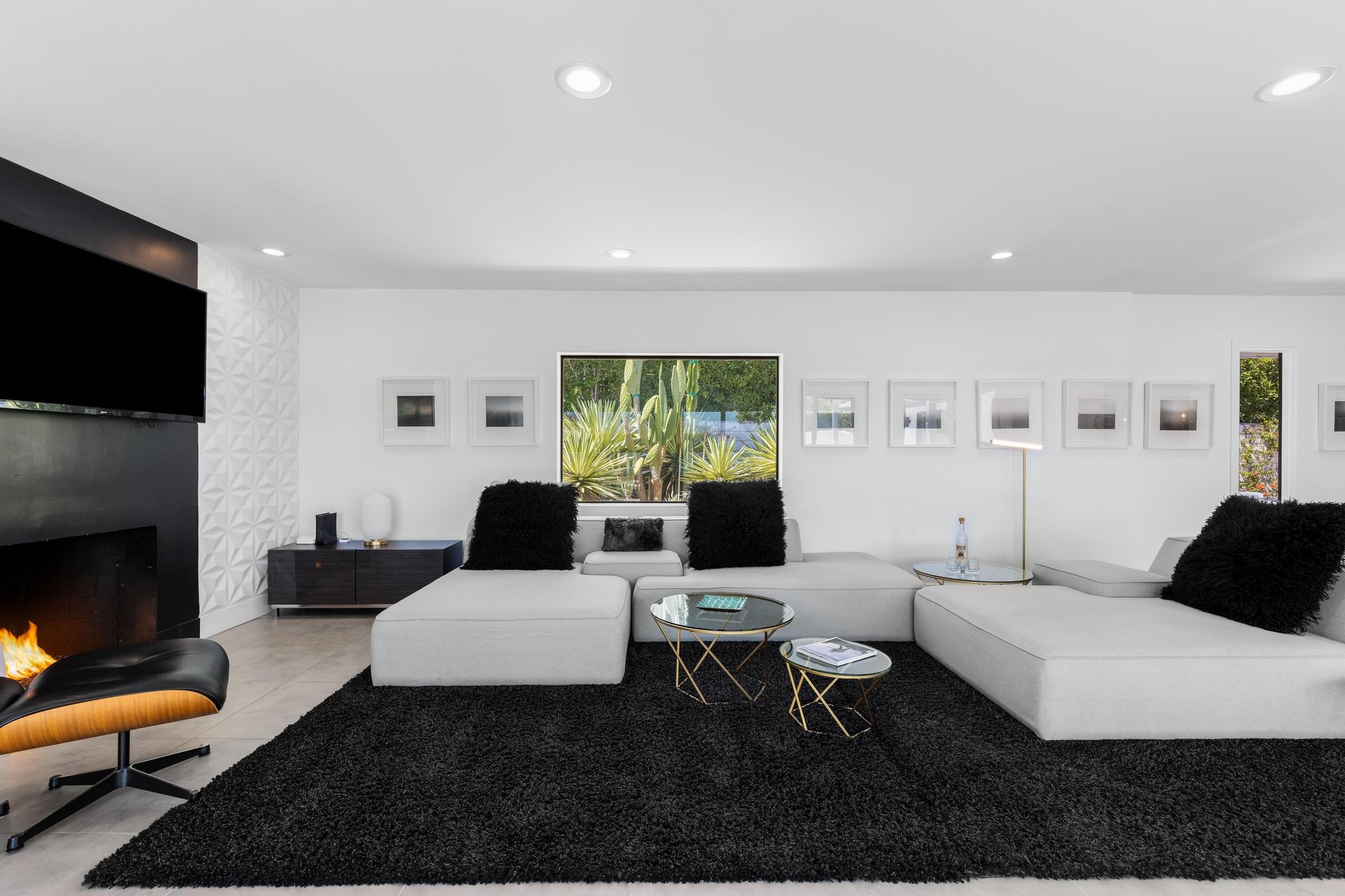 Large sectional couch.