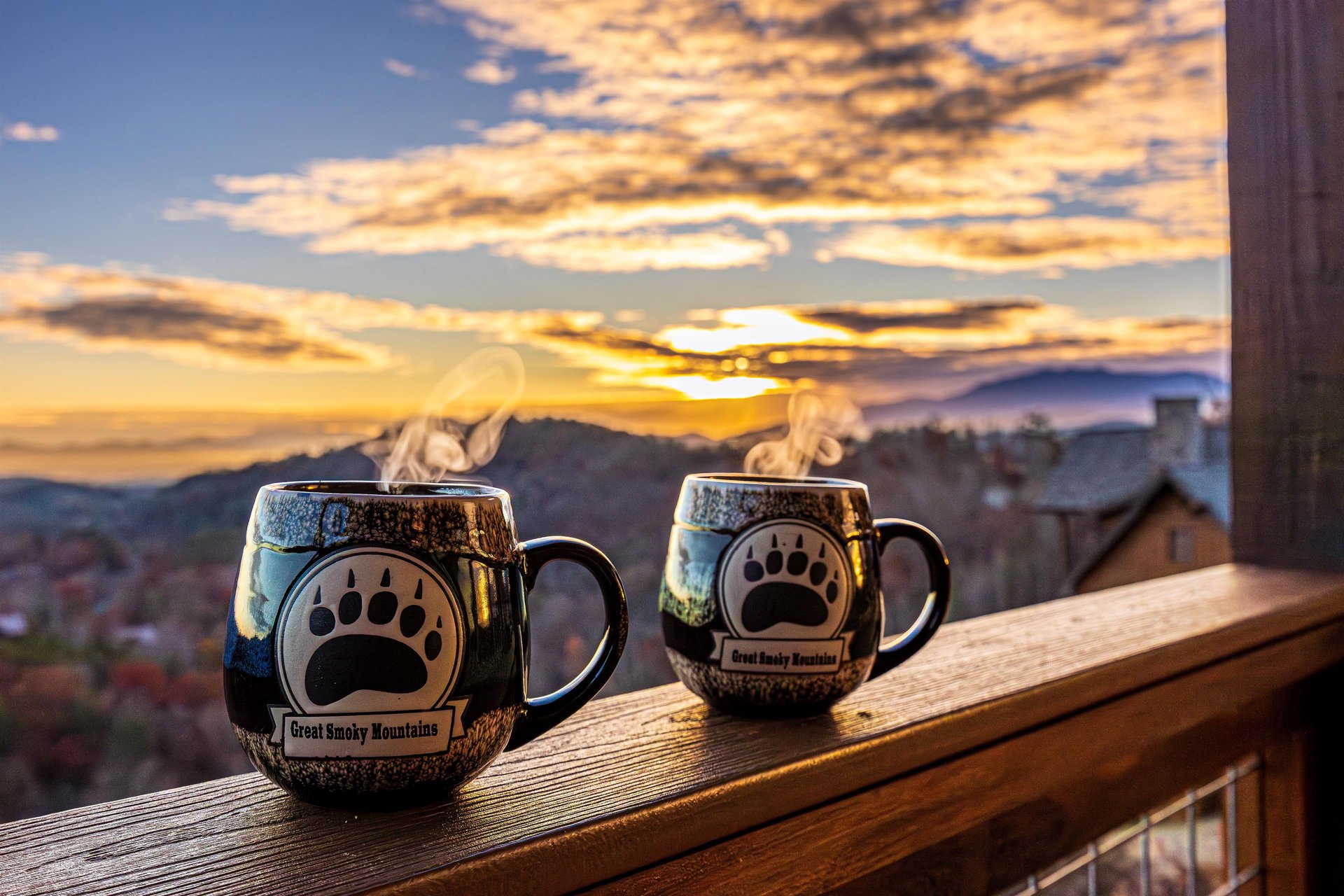Sunrise view from the Deck