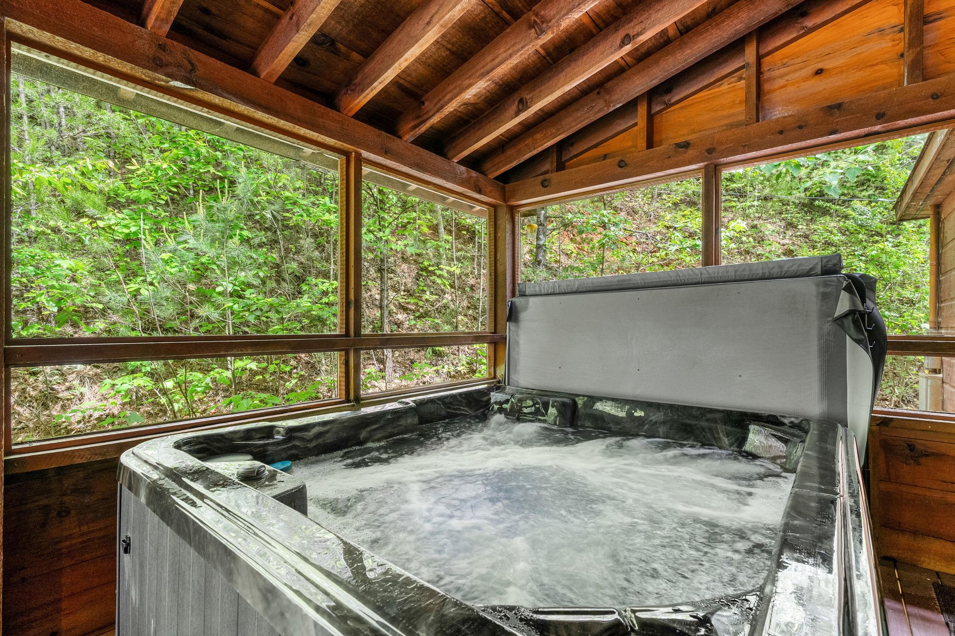 Covered Hot Tub