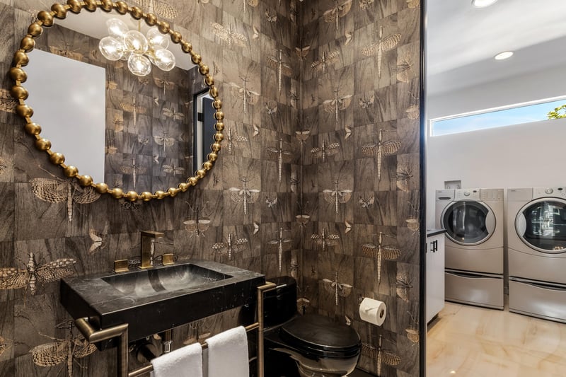 Designer guest bathroom