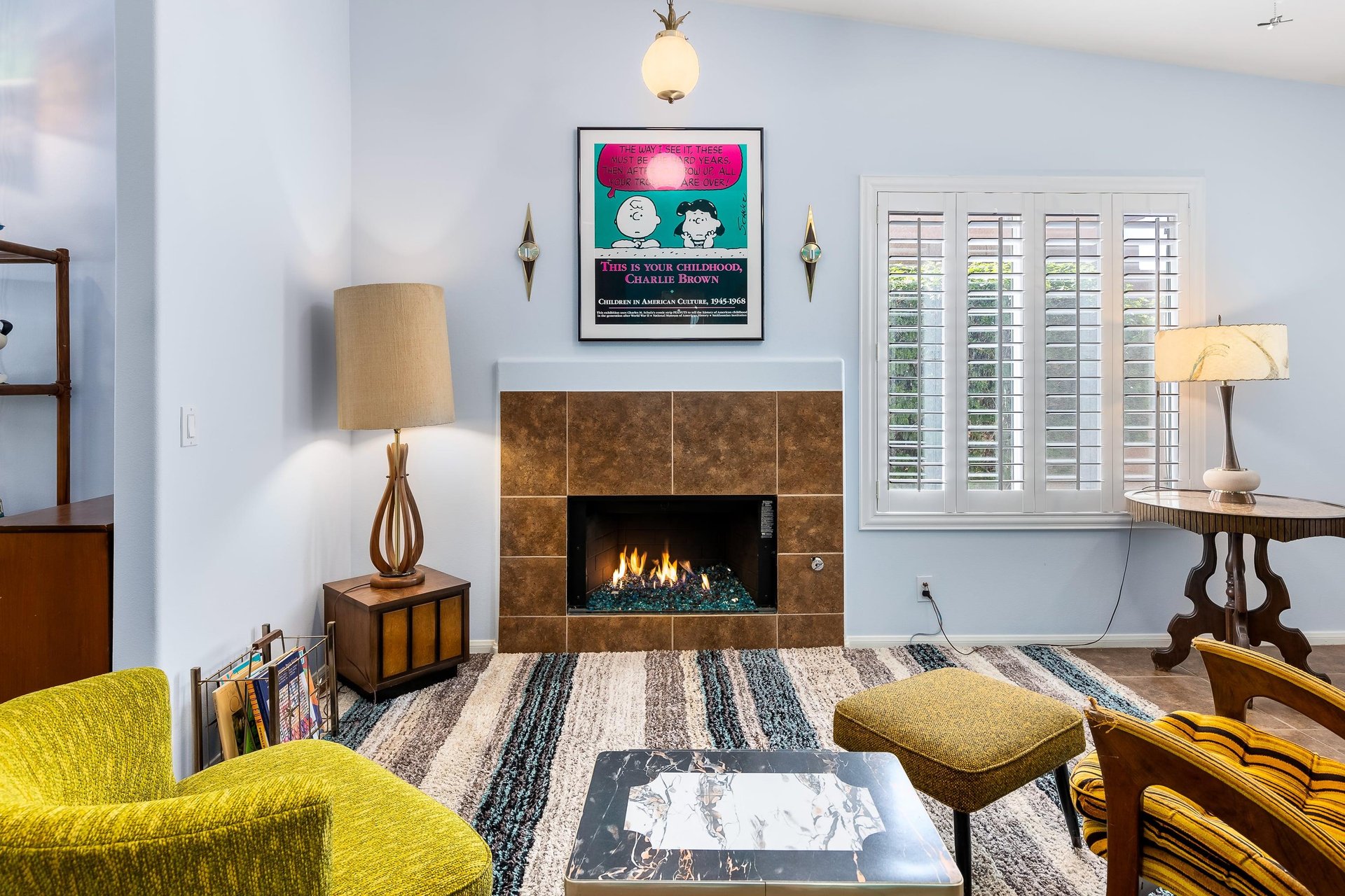 Indoor fireplace