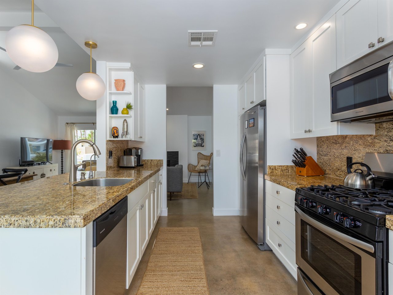 Open concept living with Kitchen and Dining Room