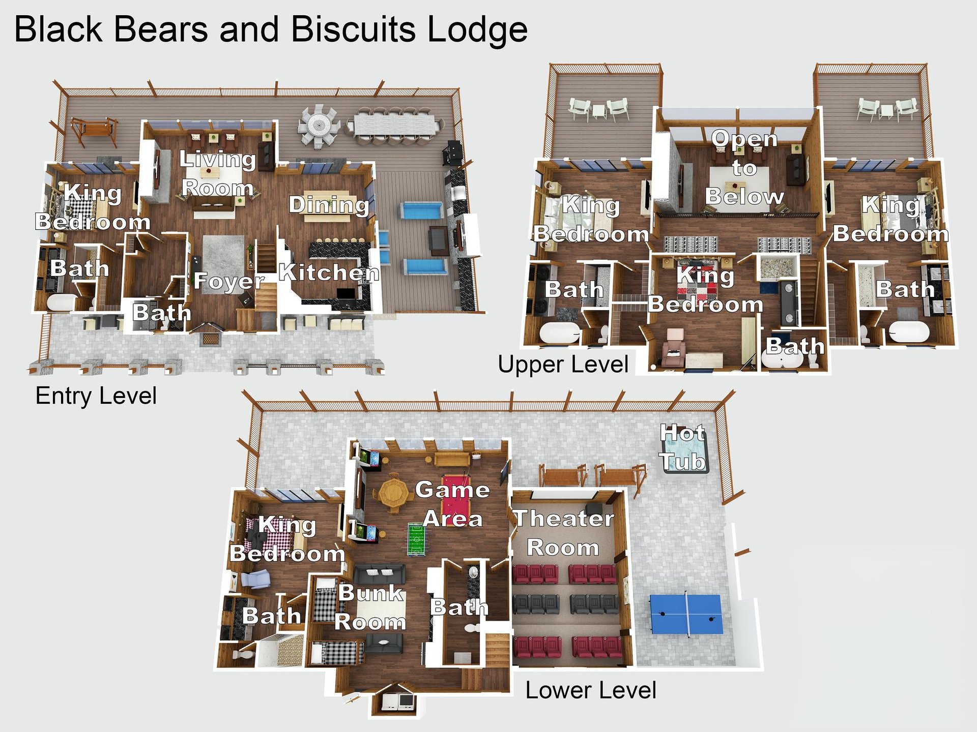 Black Bears  Biscuits Lodge Floor Plan
