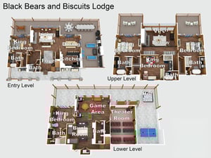 Black Bears  Biscuits Lodge Floor Plan