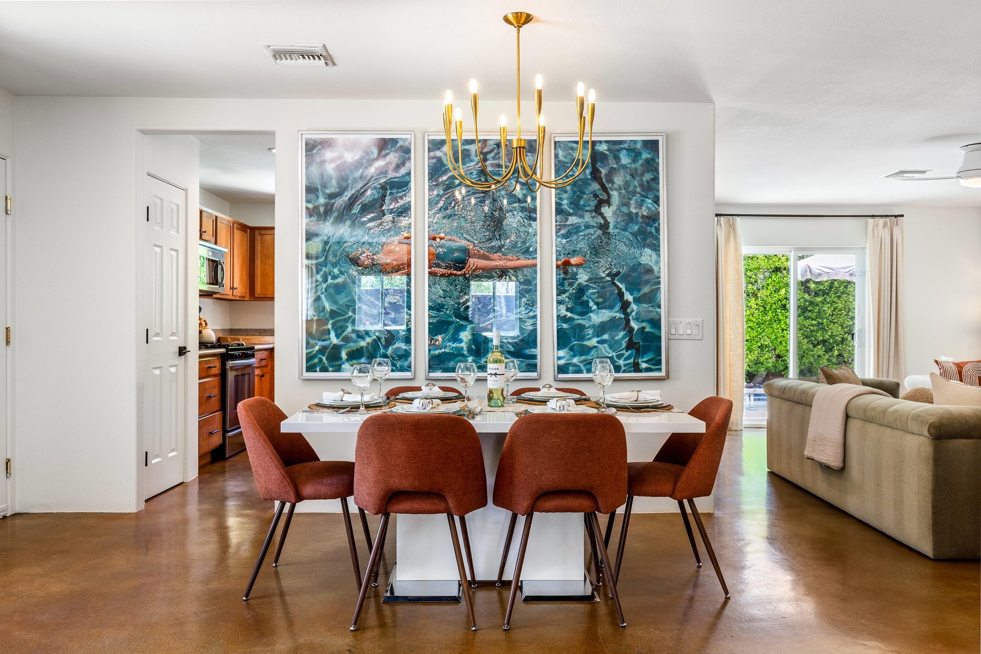 Beautiful indoor dining space