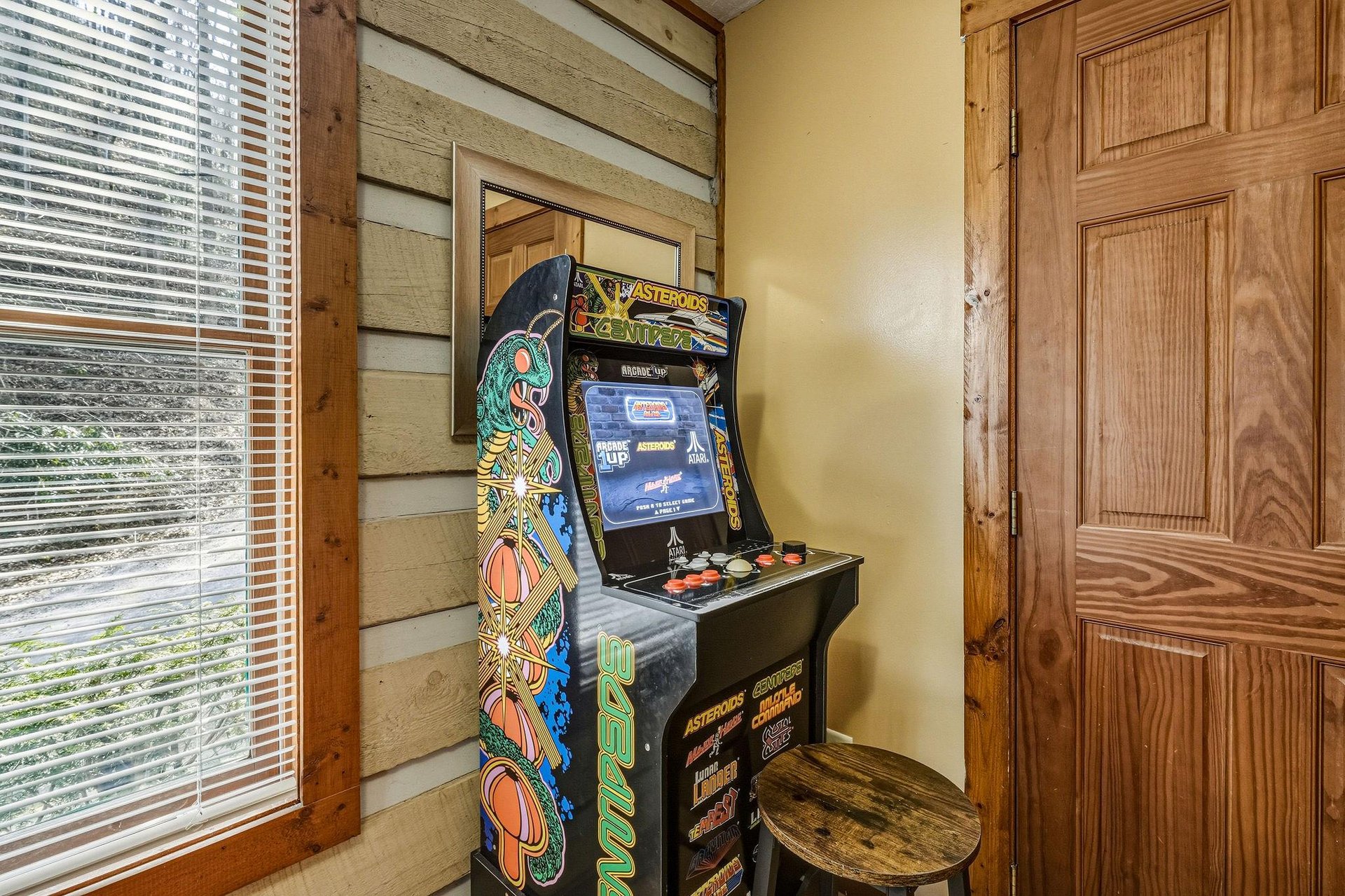Challenge your friends to classic arcade games in your cozy game nook, where vintage nostalgia meets modern comfort.